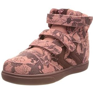 hummel Stadil Print Athleisure Sneakers voor kinderen, uniseks, met klittenbandsluiting, deco roze, 29 EU