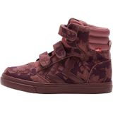 Sneakers - Enkelhoog - Bloemenprint - Leer en Suède