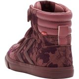 Sneakers - Enkelhoog - Bloemenprint - Leer en Suède