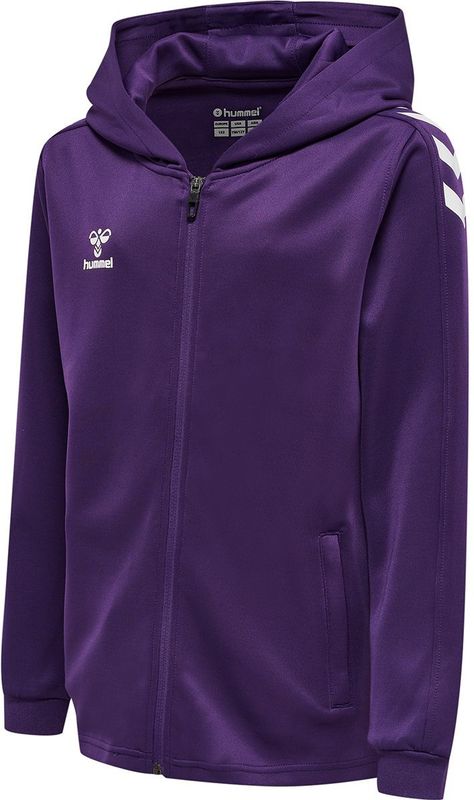 Hummel - Kinder Sweatshirt - Met Volledige Ritssluiting - Recht - Visgraatmotief op Onderarm