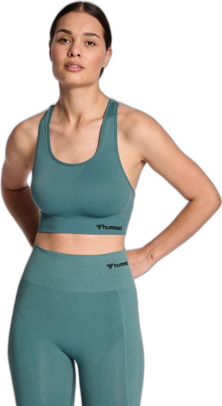 Hummel - hmlTIF Naadloze Sporttop - Zwart - Rekbare Stof - BEECOOL®-technologie