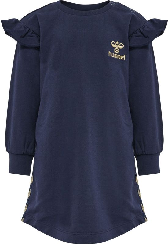 Hummel - Signe - Sweat Dress - Katoen - Trapezesilhouet met Ruches