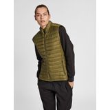 Hummel - Red Quilted - Vest - Rood - Gewatteerd, Polyamide, Ritssluiting