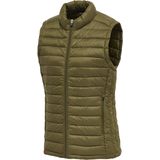 Hummel - Red Quilted - Vest - Rood - Gewatteerd, Polyamide, Ritssluiting