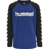 hummel - hmlBOYS T-Shirt - Langarm - Blauw - Katoenmix