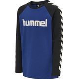 hummel - hmlBOYS T-Shirt - Langarm - Blauw - Katoenmix