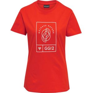 Hummel Functioneel shirt  grenadine / wit