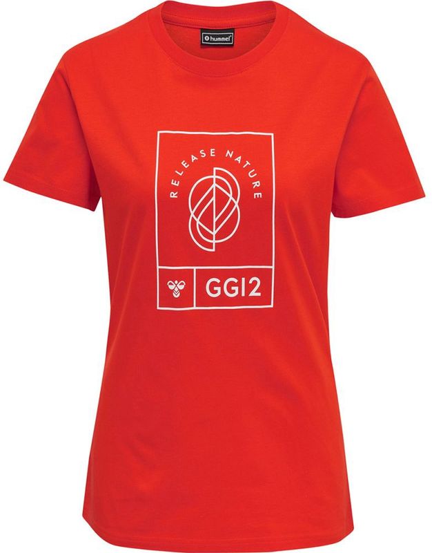 Hummel Damen Trikot Kurzarm Hmlgg12 T-Shirt Woman Cherry Tomato-XS