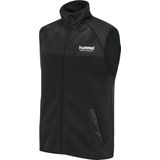 Hummel - Hmllgc Charley - Fleece Gilet - Zwart - Strickfleece met Geweven Inzetten