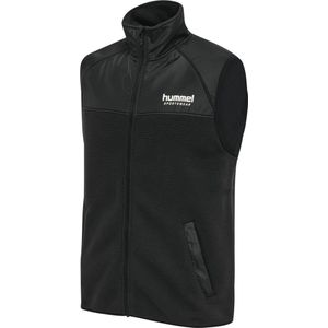 Hummel - Hmllgc Charley - Fleece Gilet - Zwart - Strickfleece met Geweven Inzetten