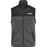 Hummel - Hmllgc Charley - Fleece Gilet - Blackened Pearl - Hoog Kraag, Gevoerde Zakken
