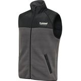 Hummel - Hmllgc Charley - Fleece Gilet - Blackened Pearl - Hoog Kraag, Gevoerde Zakken
