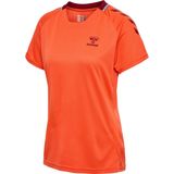 Hummel Ongrid Poly Shirt Dames - sportshirts - oranje - Vrouwen
