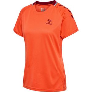 Hummel Ongrid Poly Shirt Dames - sportshirts - oranje - Vrouwen