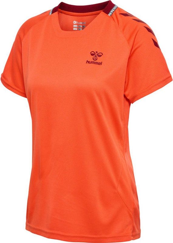Hummel Ongrid Poly Shirt Dames - sportshirts - oranje - Vrouwen
