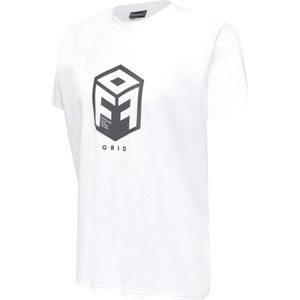 Hummel - Grid - T-shirt - Off White - 100% Katoen