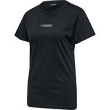 Hummel Offgrid Cotton Tee Dames - sportshirts - zwart - Vrouwen