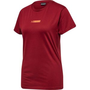 Hummel Offgrid Cotton Tee Dames - sportshirts - bordeaux - Vrouwen