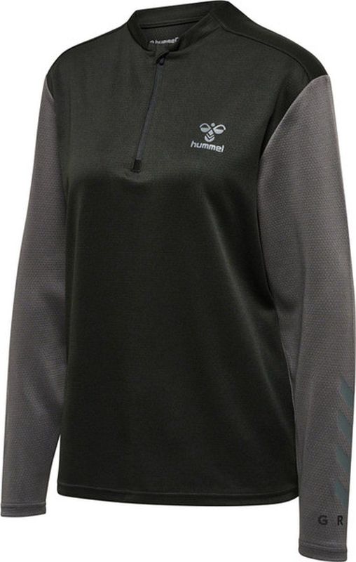 Hummel - Ongrid - Sweatshirt - Halve Rits - Zwart