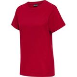 Hummel - Red Basic - T-shirt - Rood - Katoen Jersey