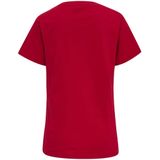 Hummel - Red Basic - T-shirt - Rood - Katoen Jersey
