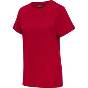 Hummel - Red Basic - T-shirt - Rood - Katoen Jersey