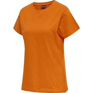 Hummel Damen T-Shirt Hmlred Heavy T-Shirt Woman Orange Tiger-XL