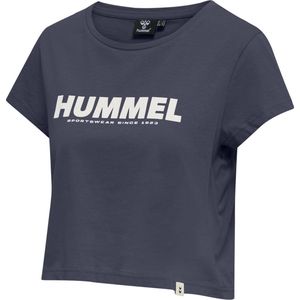 Hummel Damen T-Shirt Hmllegacy Woman Cropped T-Shirt Blue Nights