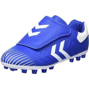 hummel Hattrick Mg Jr Football Shoe voor kinderen, uniseks, blauw, 35 EU