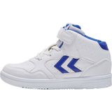 Hummel - Camden High Jr - Sneakers - Wit/Blauw - Kunstleer