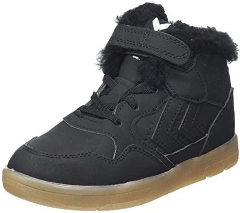 hummel Camden Winter High Jr Uniseks kindersneakers, zwart, 26 EU, zwart.