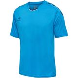 Hummel - Tricot - Azuur - V-hals - Normale Pasvorm - Kwartmouw