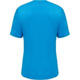 Hummel - Tricot - Azuur - V-hals - Normale Pasvorm - Kwartmouw