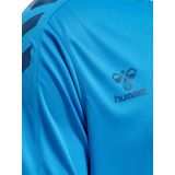 Hummel - Tricot - Azuur - V-hals - Normale Pasvorm - Kwartmouw