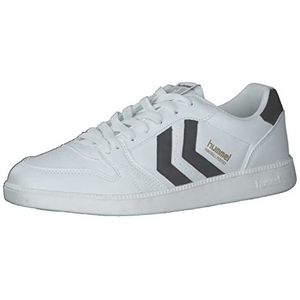 hummel Unisex handbal PERFECT sneaker, wit/zwart, EU 42, wit zwart, 42 EU