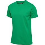 Shirt - Rood - Jersey - Ronde Hals - Effen - Kwartmouw