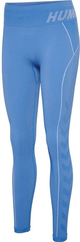Hummel Damen Leggings Hmlte Christel Seamless Mw Tights Riviera/Blue Bell Melange-XS