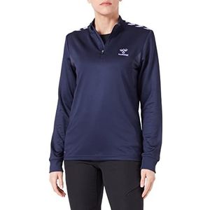 hmlSTALTIC POLY fermeture éclair courte et manches longues, Bleu marine/violet (Paisley Purple), M