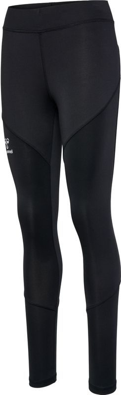 Hummel - Staltic Poly Leggings - Zwart - Polyester - Hoge Taille