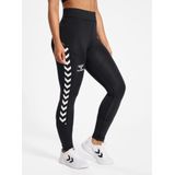 Hummel - Staltic Poly Leggings - Zwart - Polyester - Hoge Taille