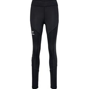 Hummel - Staltic Poly Leggings - Zwart - Polyester - Hoge Taille