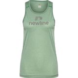 Sporttop - Zwart - Jersey - Ronde Hals - Logoprint - Mouwloos