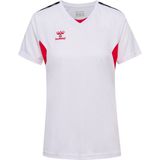 Hummel - Hmlauthentic Pl Jersey - T-shirt - Wit/True Red
