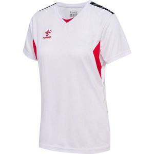 Hummel - Hmlauthentic Pl Jersey - T-shirt - Wit/True Red