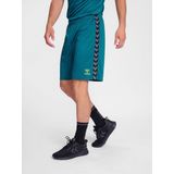 Hummel - Authentic - Sportbroek - Cyaan Blauw / Grijs / Lichtgroen / Zwart