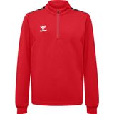 Hummel - hmlAUTHENTIC HALF ZIP SWEAT - Sweatshirt - Zwart - 100% Polyester