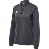 Hummel - hmlAUTHENTIC HALF ZIP SWEAT WOMAN - Trainingsjack - Asphalt