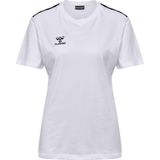 hummel - Hmlauthentic Co - T-shirt - Zwart - Katoen