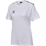 hummel - Hmlauthentic Co - T-shirt - Zwart - Katoen