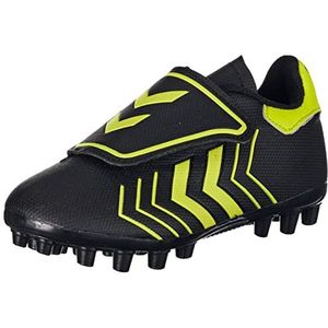 hummel Hattrick Mg Jr Football Shoe voor kinderen, uniseks, zwart geel, 28 EU